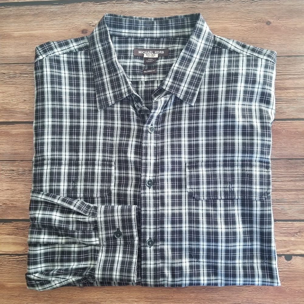 Michael Kors Plaid Shirt - Tailored Fit XXL